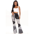 Women’s Jeans With Colorful Patch Wide Leg