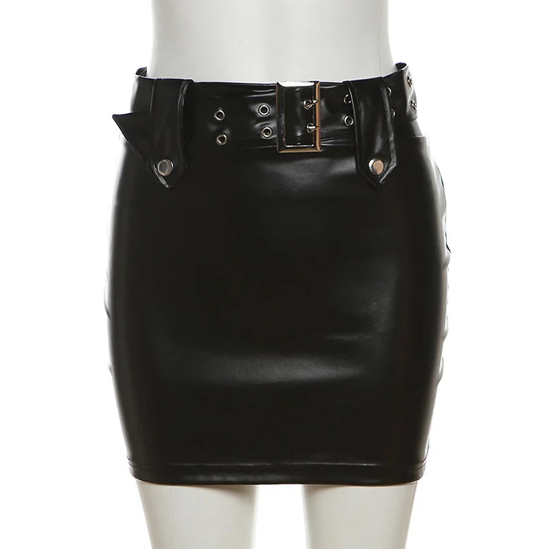 Fashion Stand Up Collar PU Leather Single Breasted Cardigan Jacket