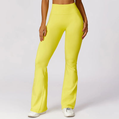 Tight Sport Pants With Wide Leg And Seamless