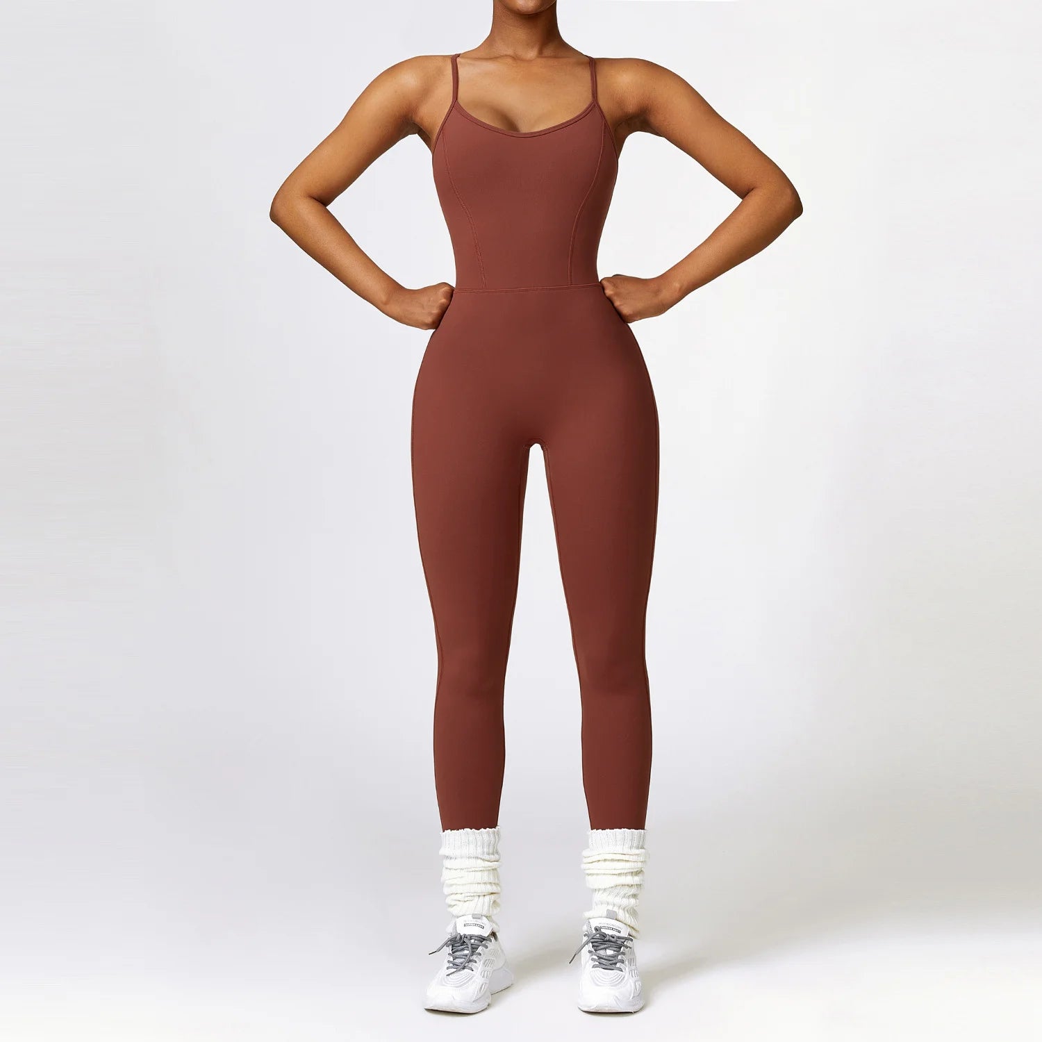 Sport Jumpsuit With Bare Back