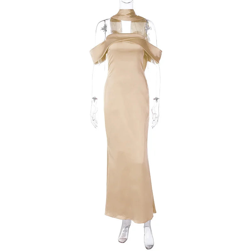 Fashion Solid Color Sexy Backless Zippered Bandeau Dress