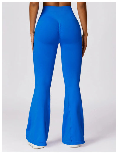 Tight Sport Pants With Wide Leg And Seamless