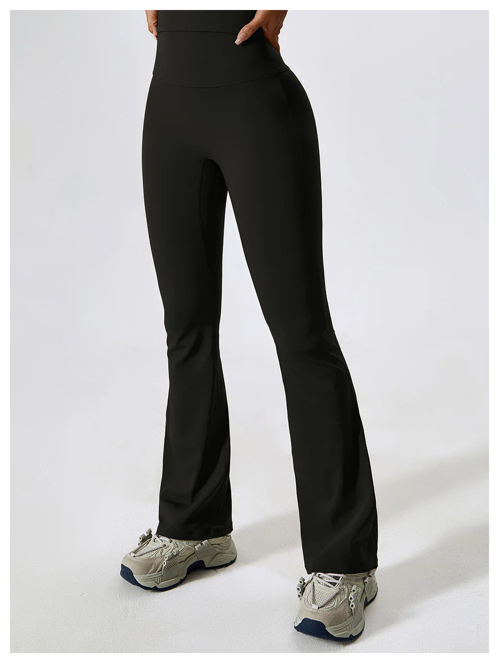 High Waist Slightly Flared Casual Sweatpants