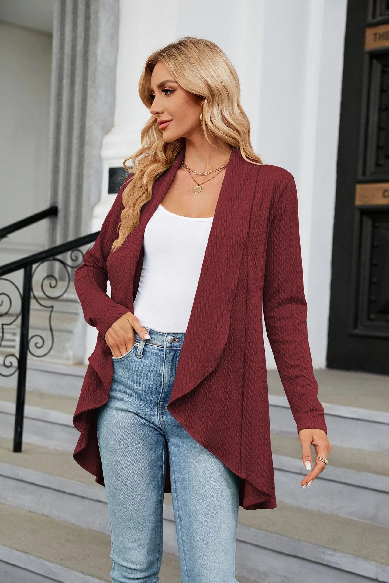 Loose Cardigan Without Pockets