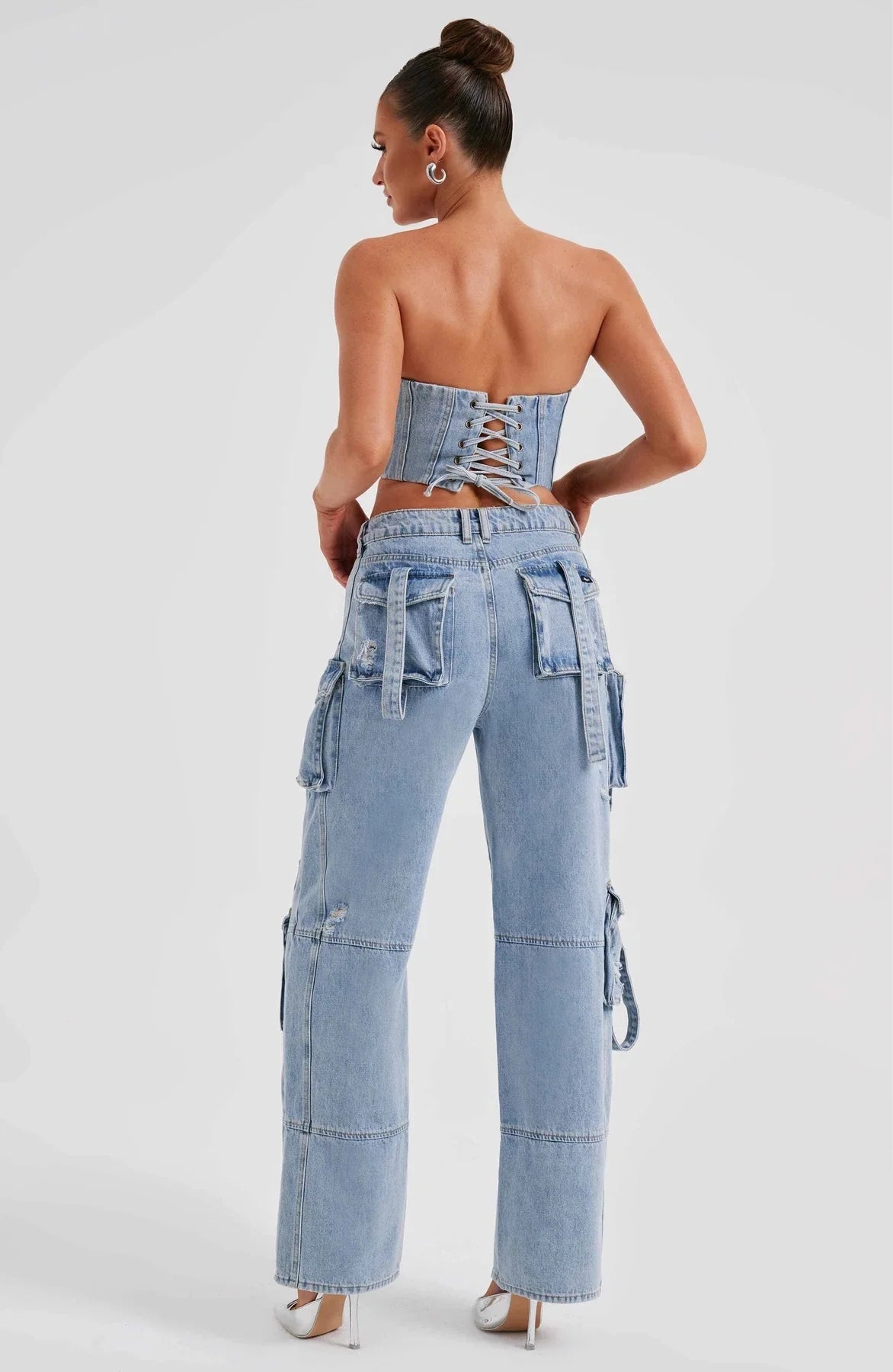 Loose Long Straight Cargo Pants