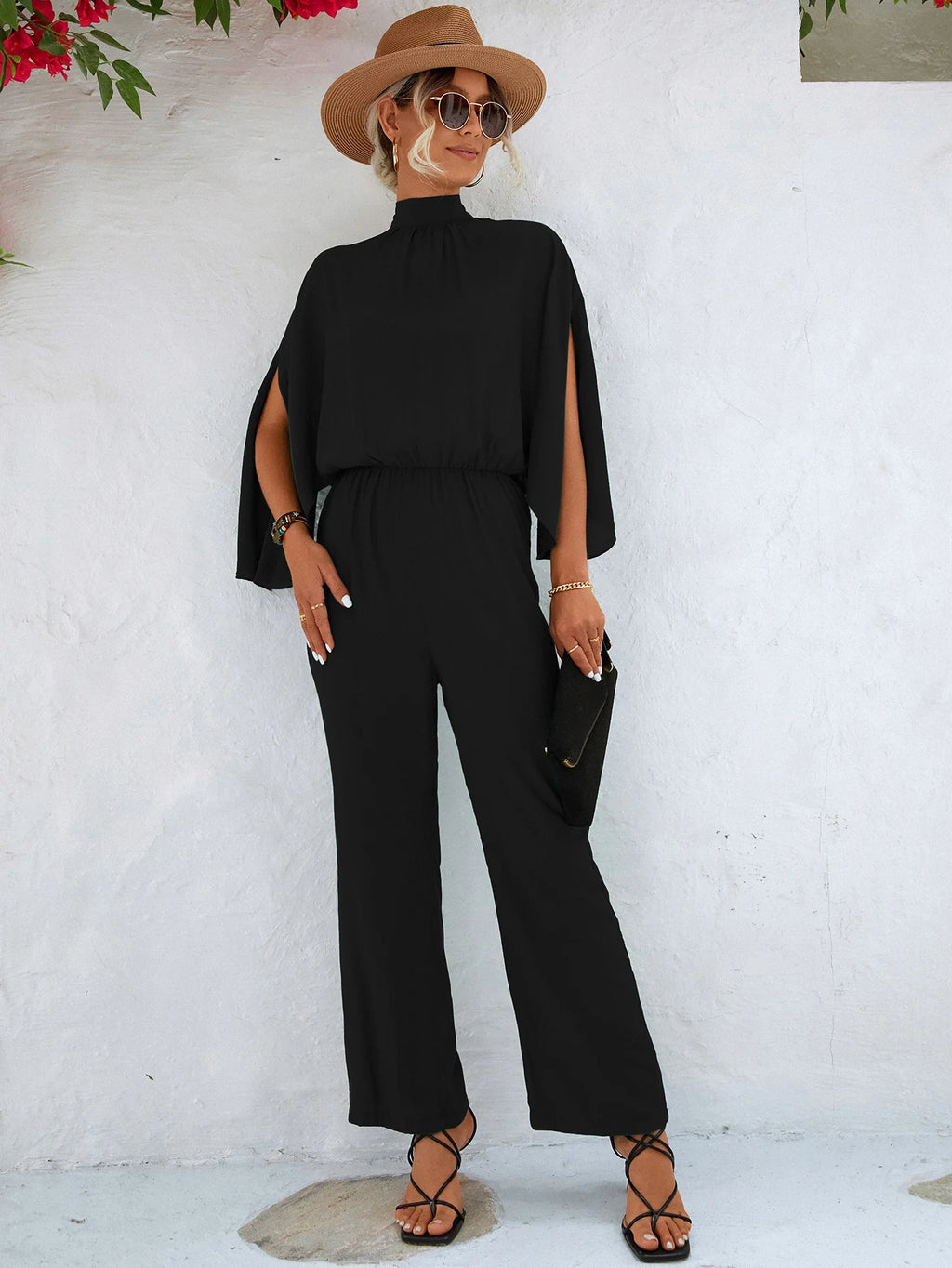 New Hot Selling Women’s Stand Up Collar Jumpsuit