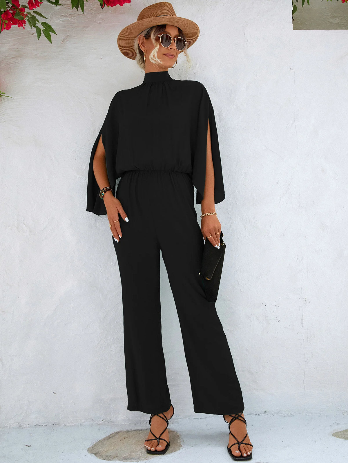 New Hot Selling Women’s Stand Up Collar Jumpsuit