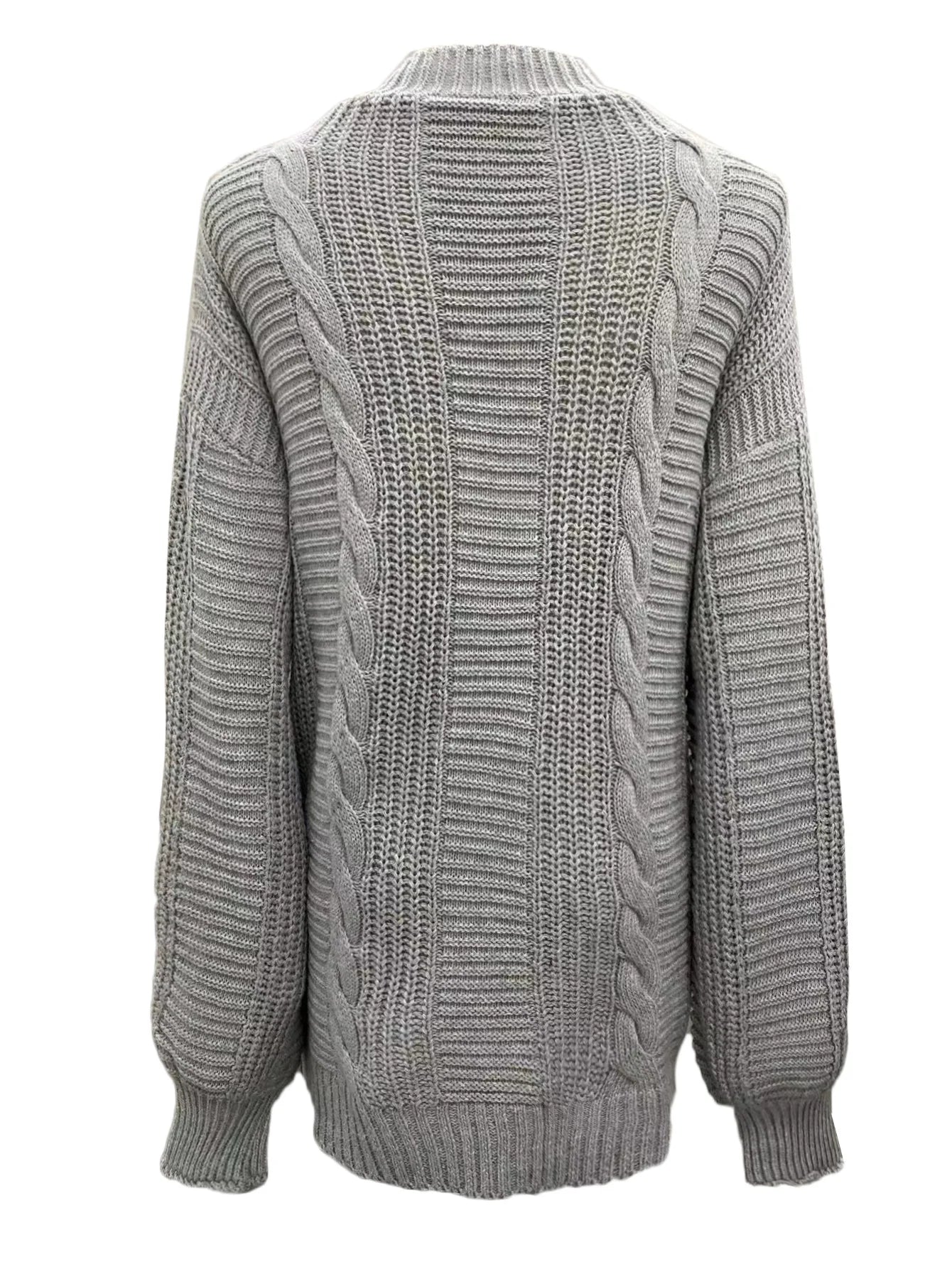 Jacquard Button Knitted Sweater Cardigan Jacket