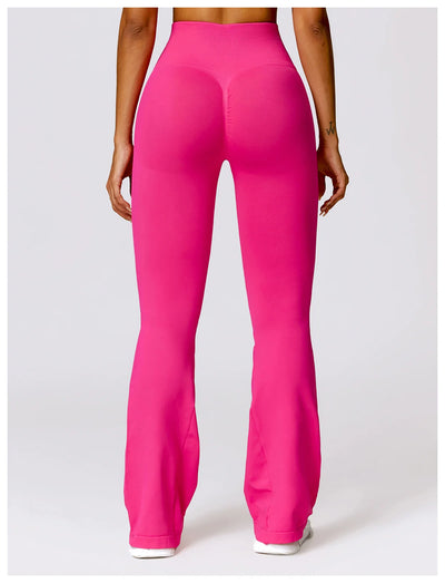 Tight Sport Pants With Wide Leg And Seamless