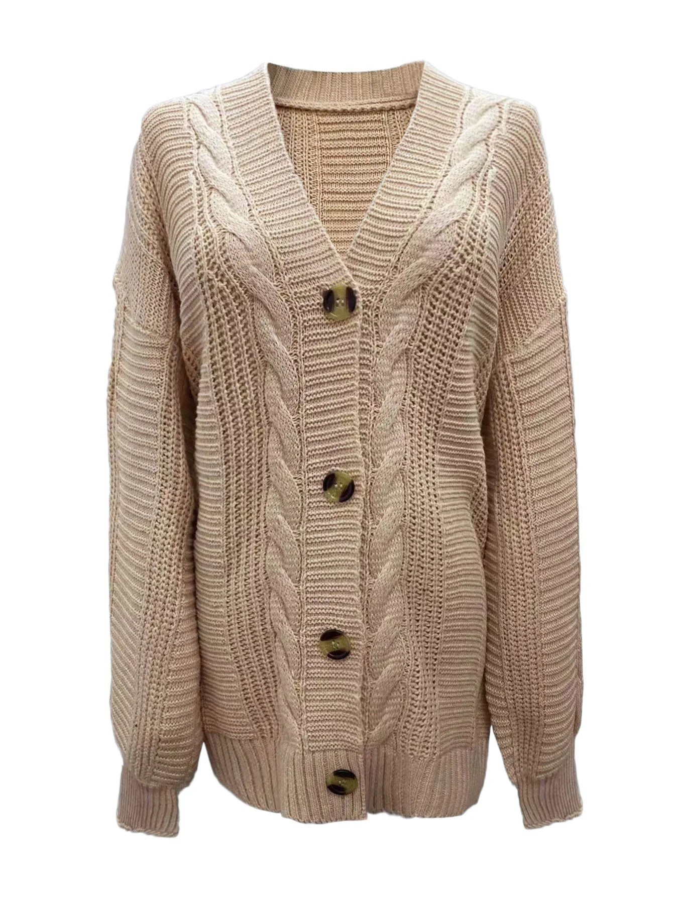 Jacquard Button Knitted Sweater Cardigan Jacket