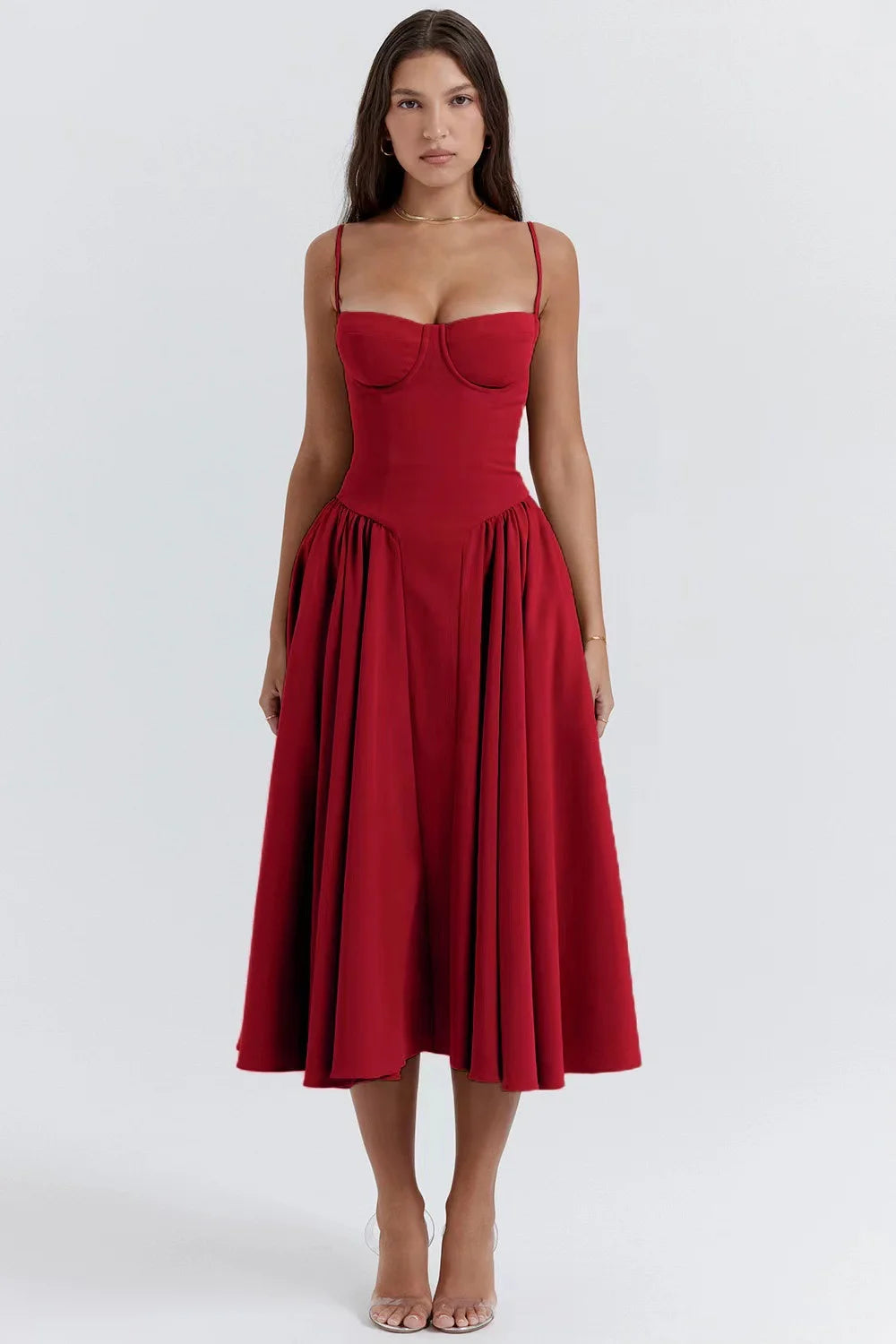 Palace Style Dress With Straps