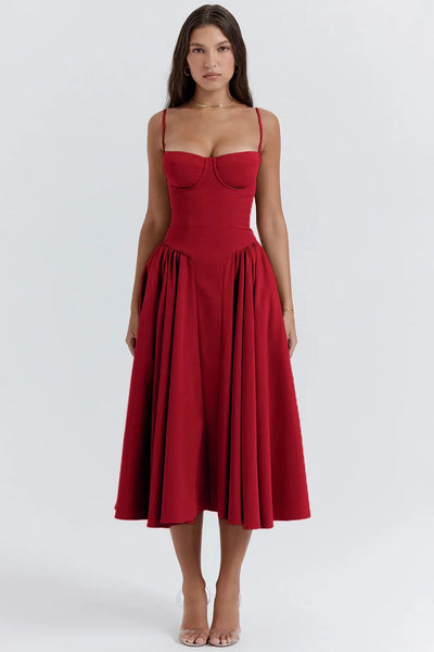 Palace Style Dress With Straps