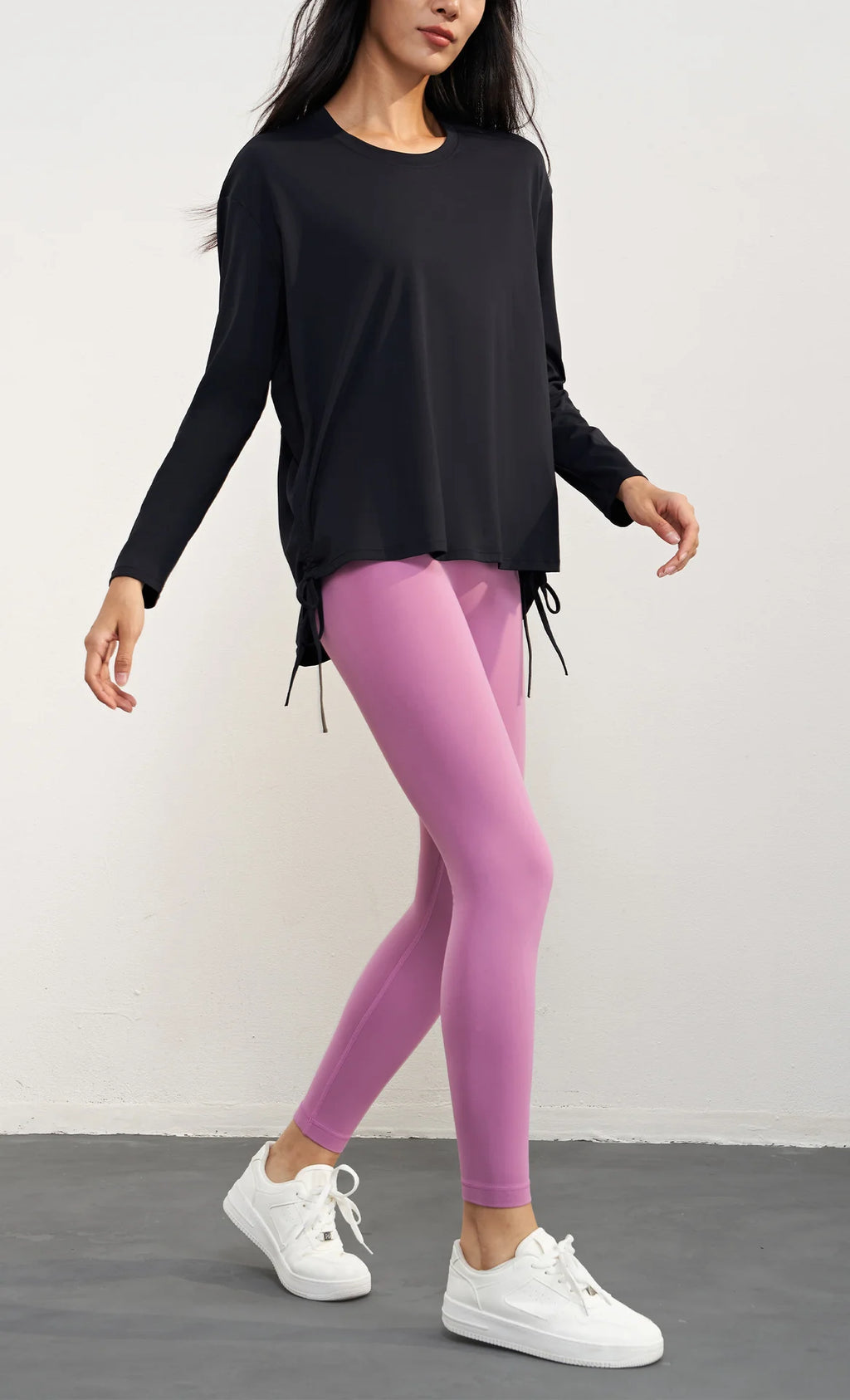 Lace Up Workout Waist T-Shirt