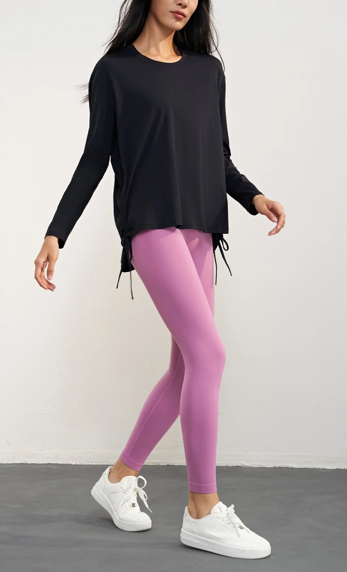 Lace Up Workout Waist T-Shirt