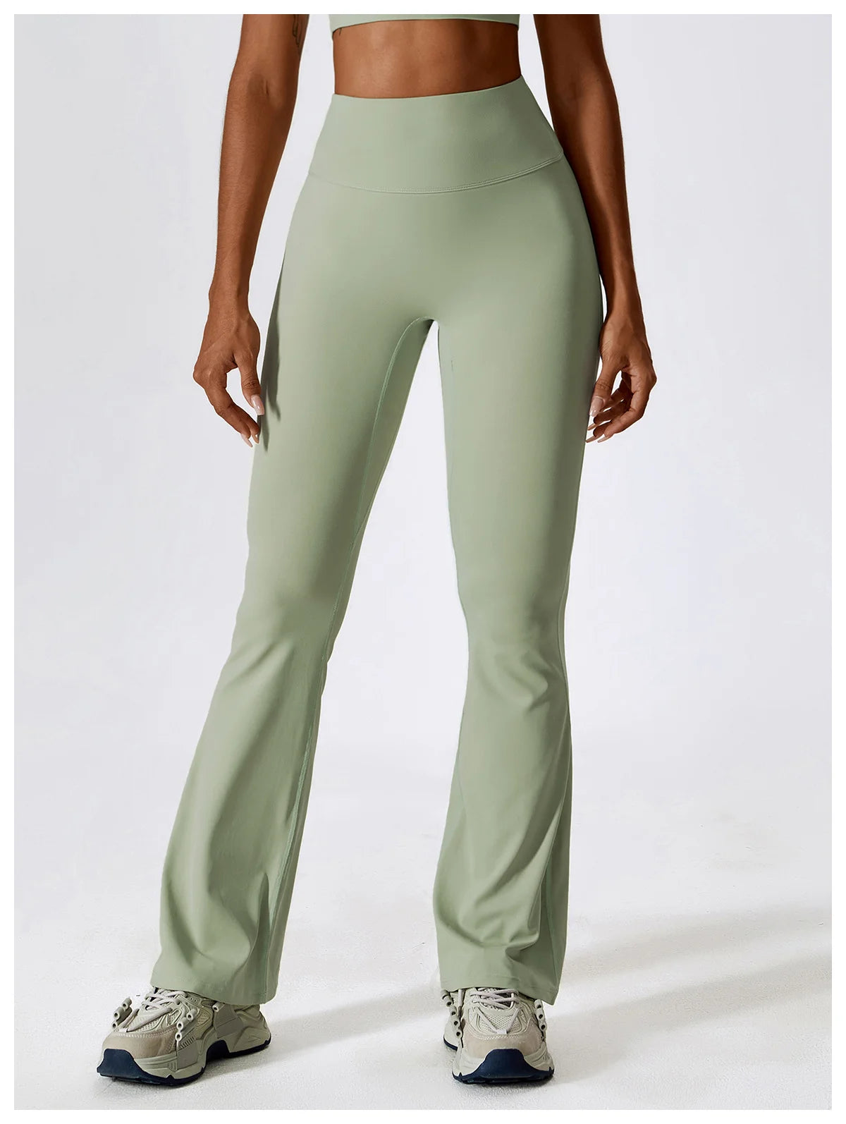 High Waist Slightly Flared Casual Sweatpants
