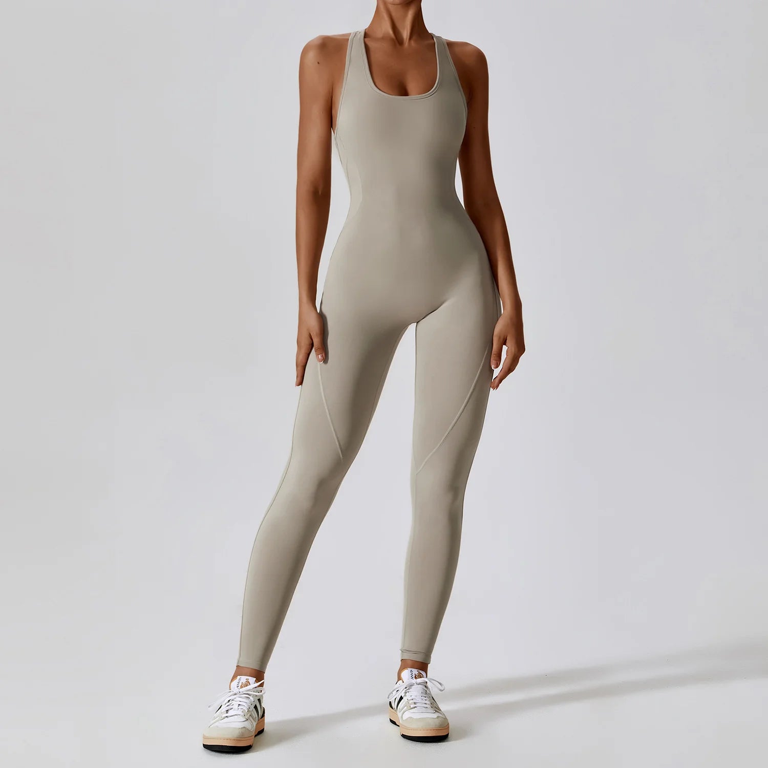 Tight Sport Jumpsuit With Open Back