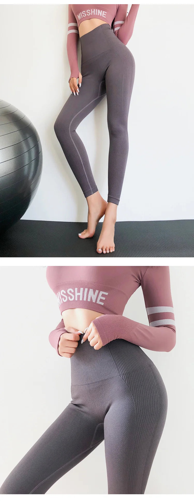 Seamless High Waisted Tight Fast Drying Stretch Fitness Lifting Hip Exercise