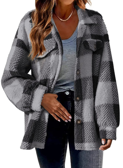 Checked Cashmere Jacket