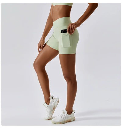 Cross Waist Quick Dry Sports Shorts