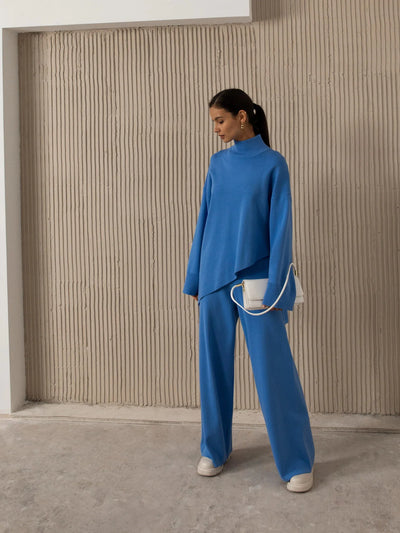 Half Turtleneck Sweater Set