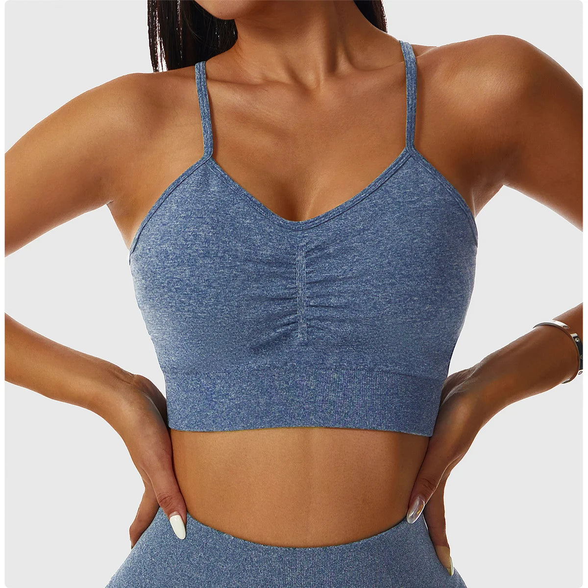 Fitted Crop Top With Thin Straps