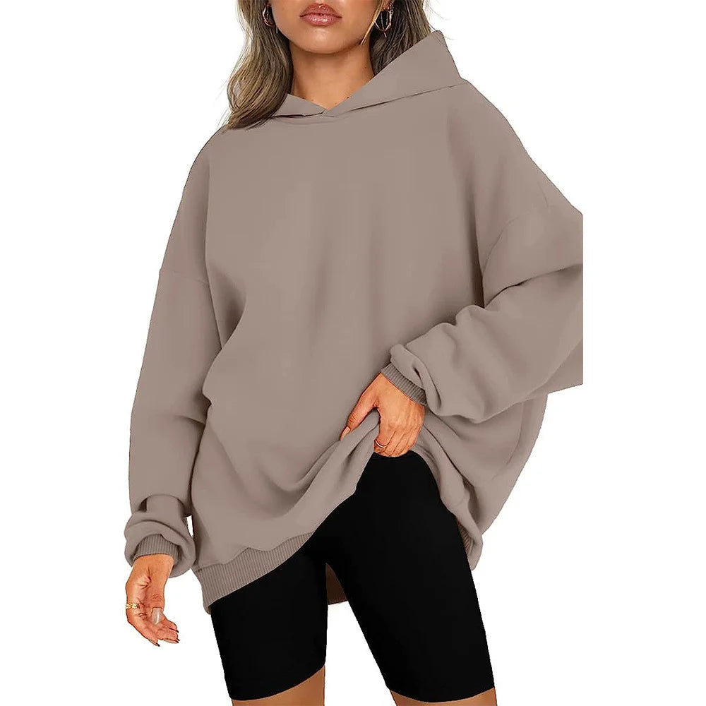 Thick Hoodie Solid Color