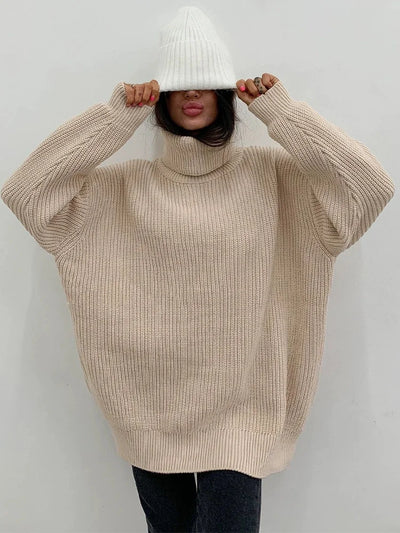 Oversize High Neck Sweater