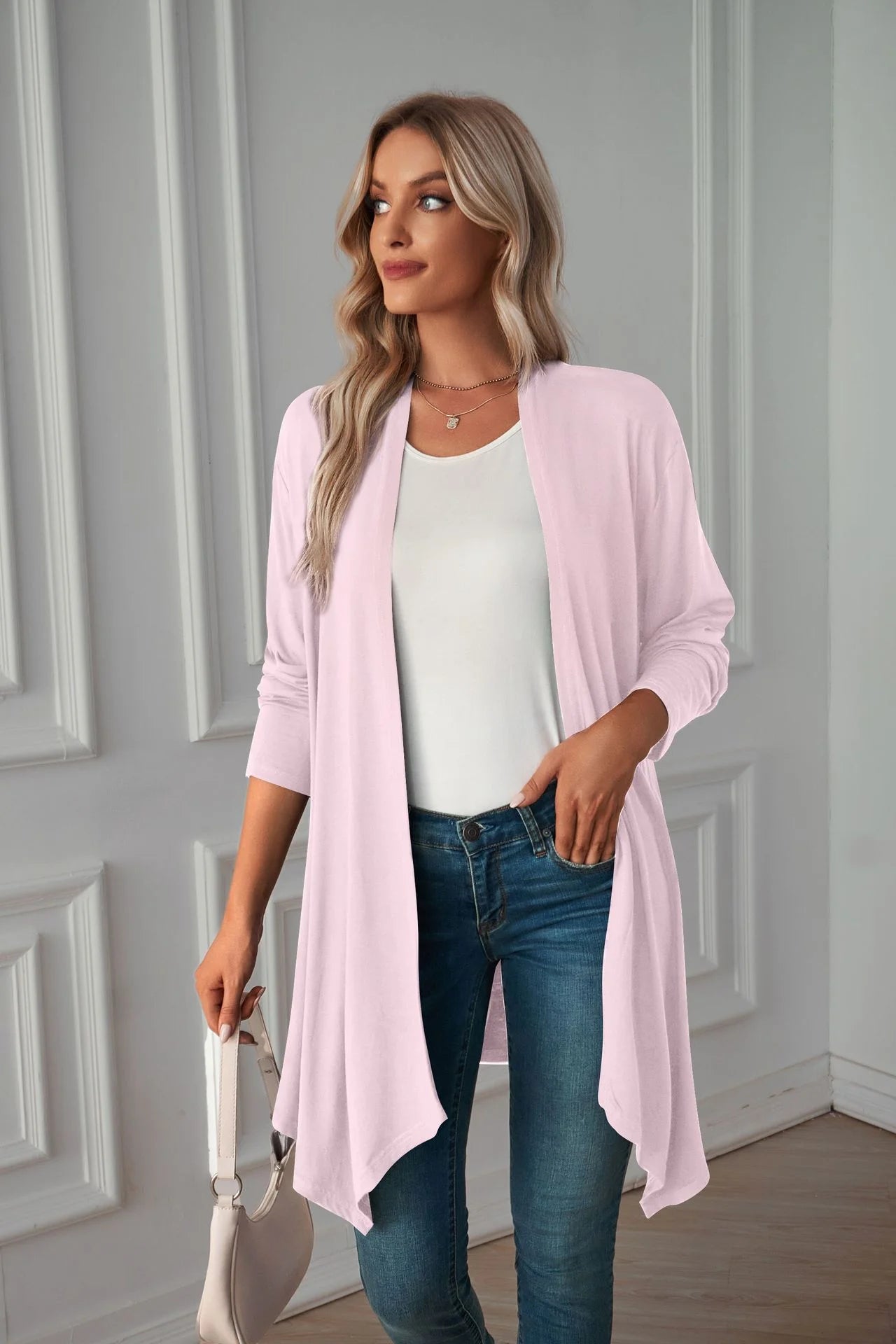 Long Cardigan Style Blouse