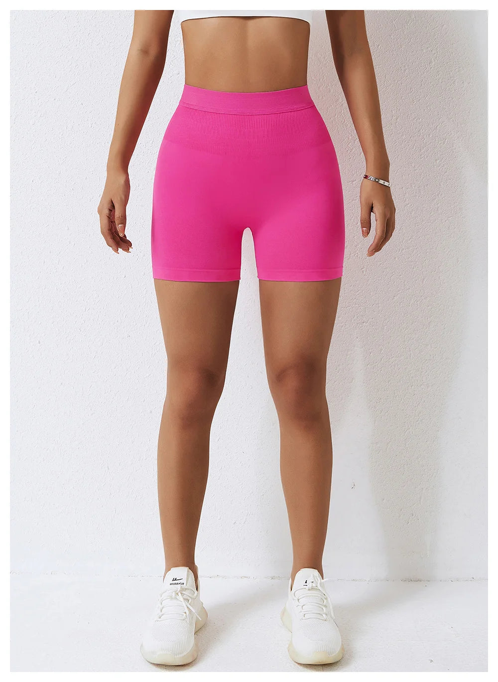 High Waist Seamless Yoga Shorts Women’s Peach Belly Lift Hip Lift Fitness Leggings Running Sports Shorts