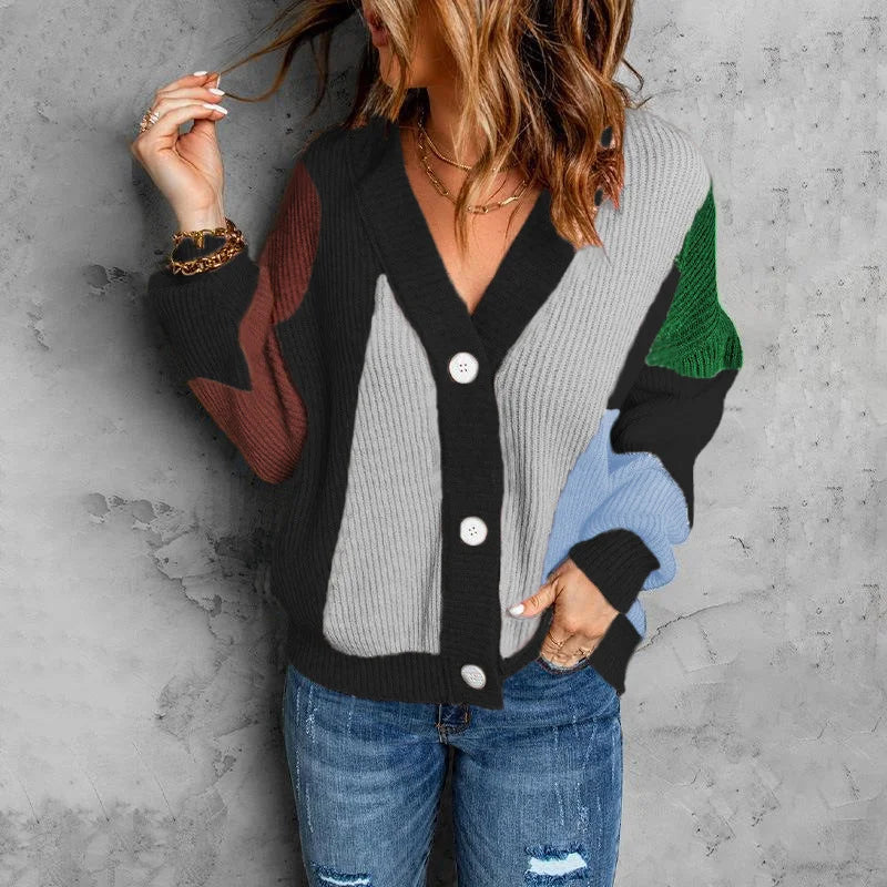 Cardigan With Color Buttons