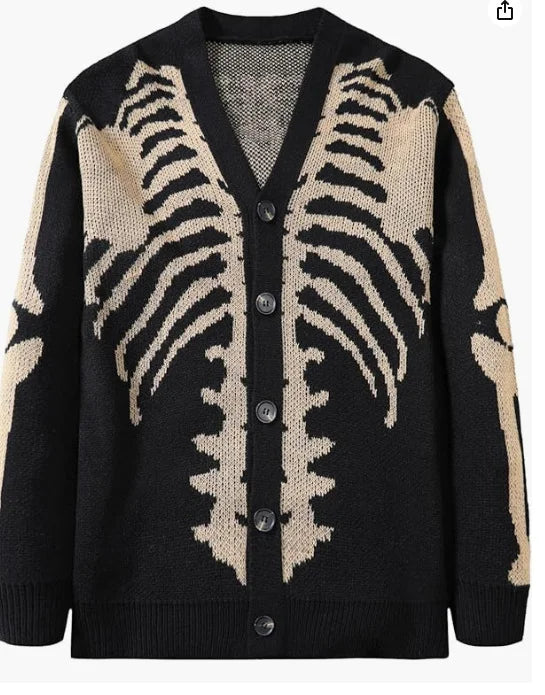 Sweater Coats Jacquard Halloween Cardigan Men And Women