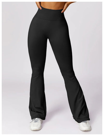 Tight Sport Pants With Wide Leg And Seamless