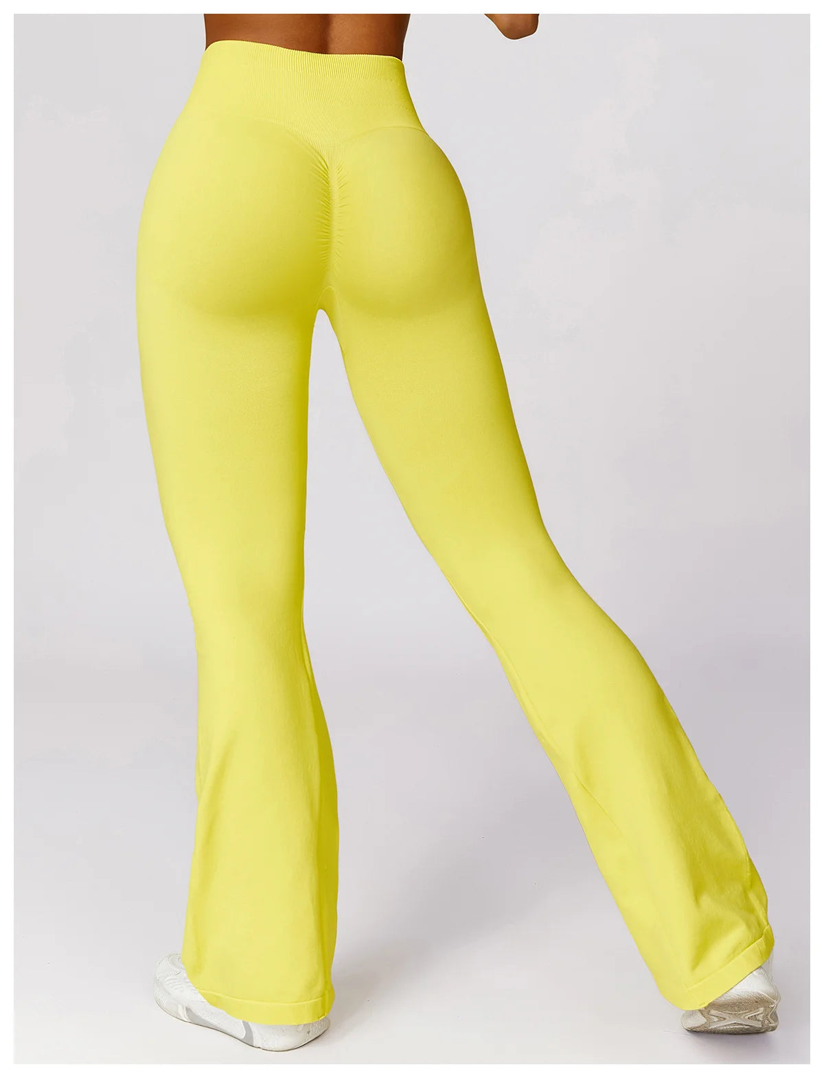 Tight Sport Pants With Wide Leg And Seamless