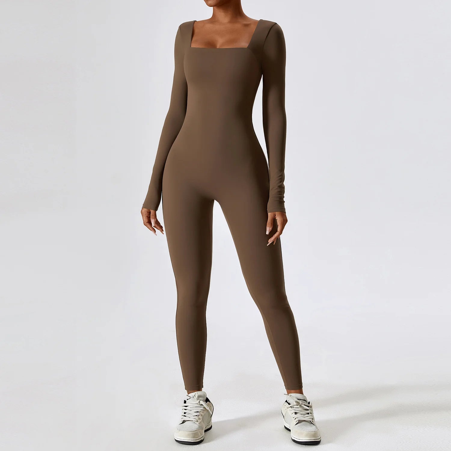 Tight Long Sleeve Sport Jumpsuit