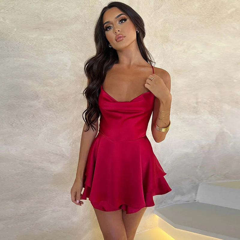 Backless Hooded Dress