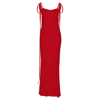 Women’s Fashion Suspender Sexy Backless Slim Hip Wrap Temperament Dress