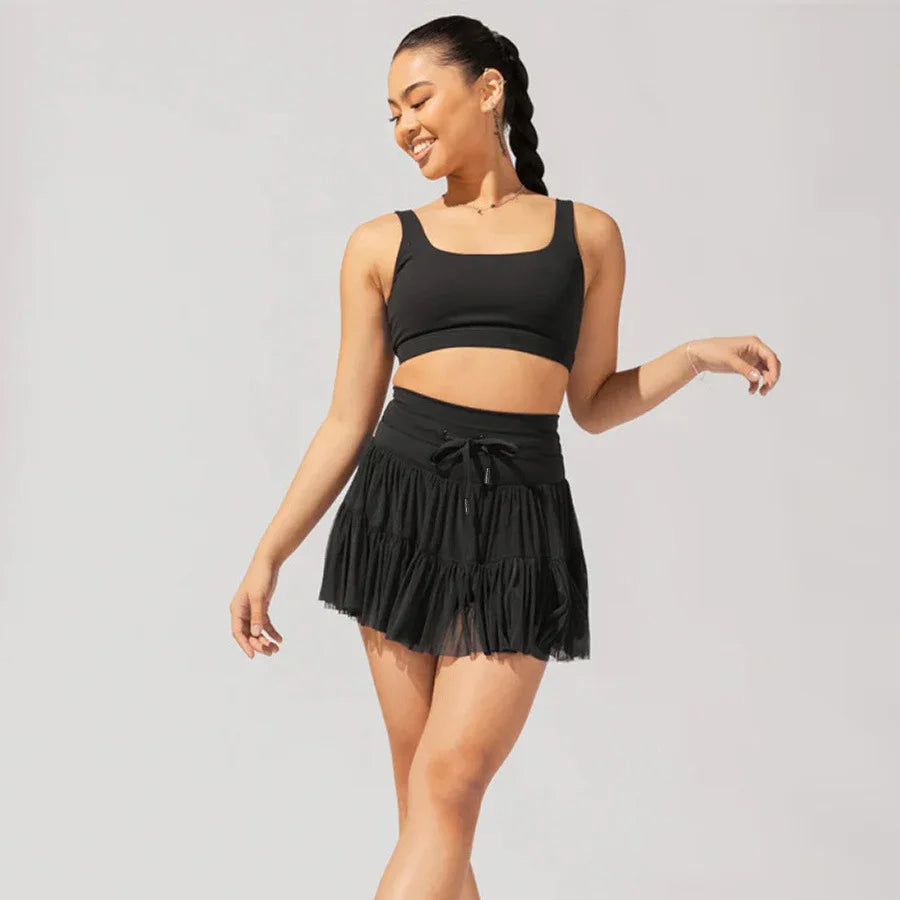 High Waisted Pleated Skirt