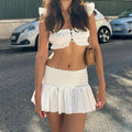 Short Top And Skirt Set