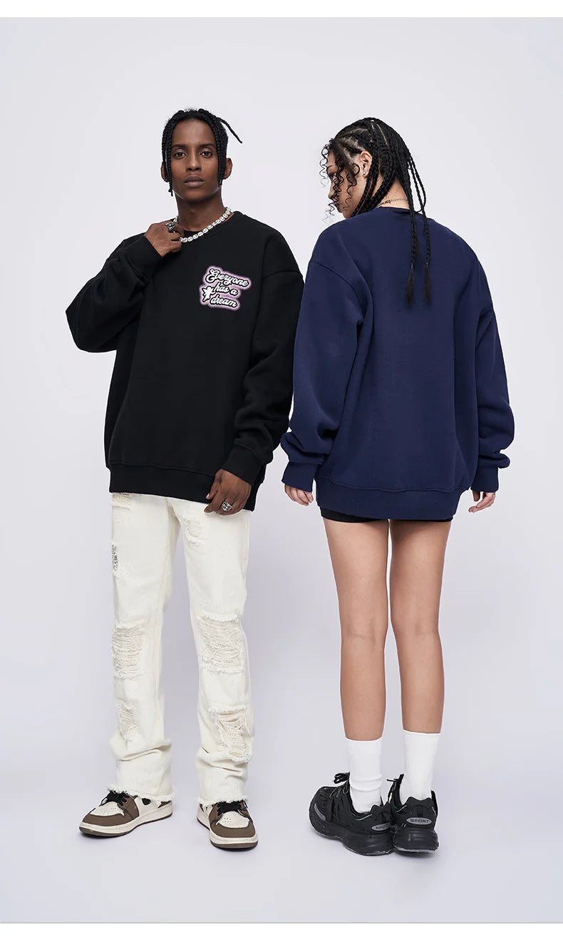 Product Street Tide Loose Leisure Tide Brand Round Neck Jacket