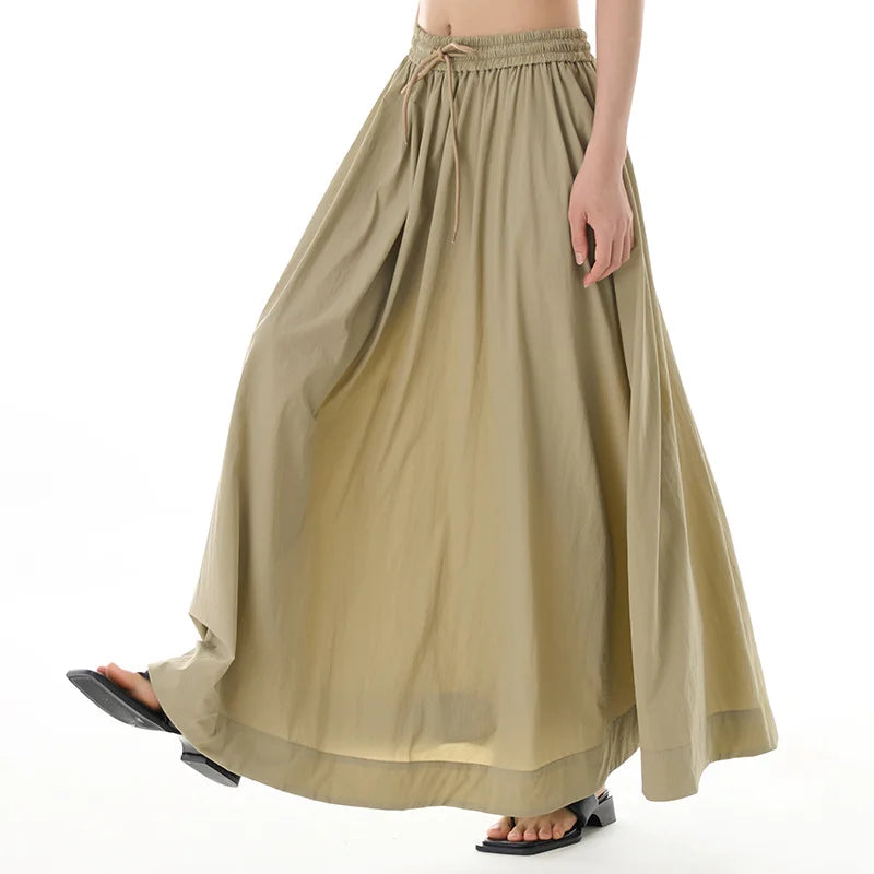 Loose and Slim Dress with Long Skirt
