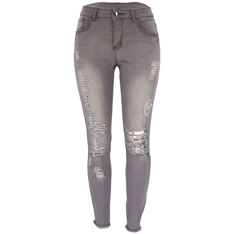 Stretch Ripped Skinny Jeans