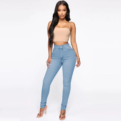 Buttocks Sexy Buttocks Jeans High Waist Pencil Pants