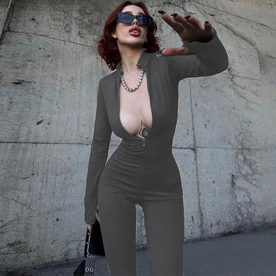 Slim Long Sleeve Jumpsuit