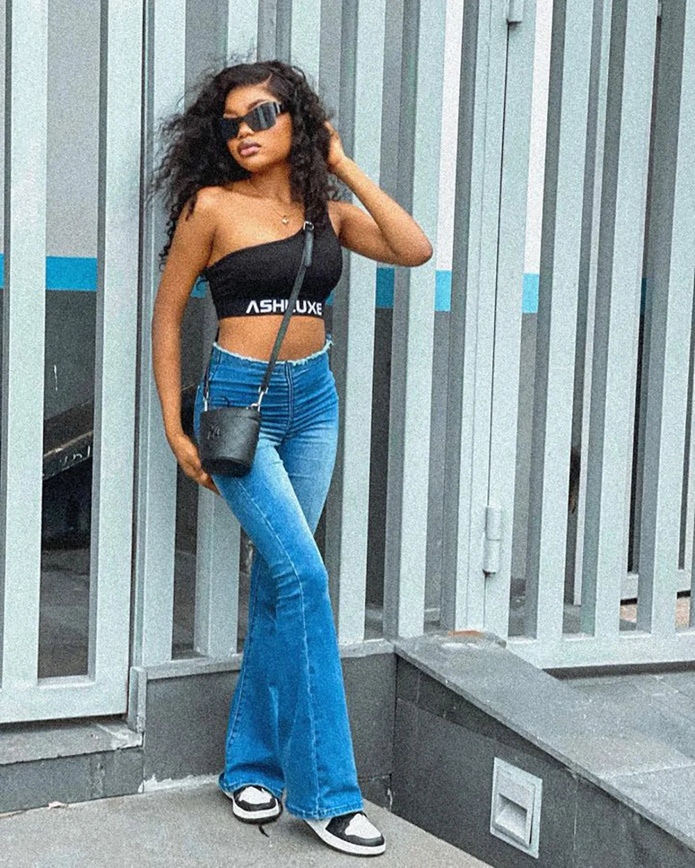Fashion Pleated Jeans