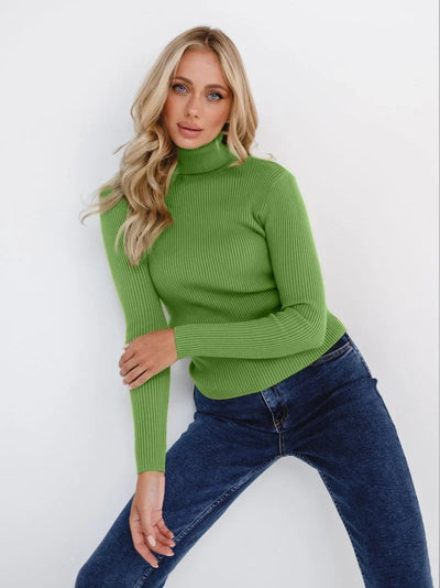 Turtleneck Sweater Knitted Undershirt