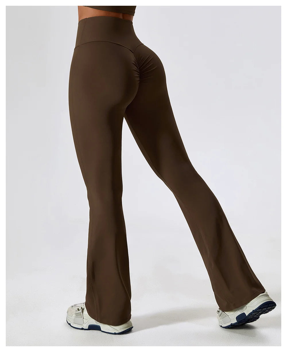 High Waist Slightly Flared Casual Sweatpants