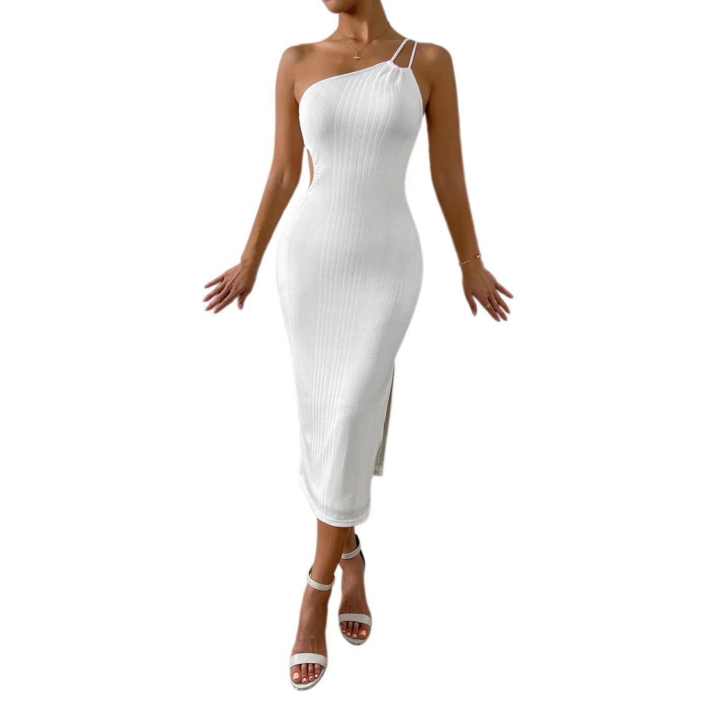Women’s Adjustable Single Sided Straps Slim Straps Dress Backless Backpacks Sexy Base Skirt Slim