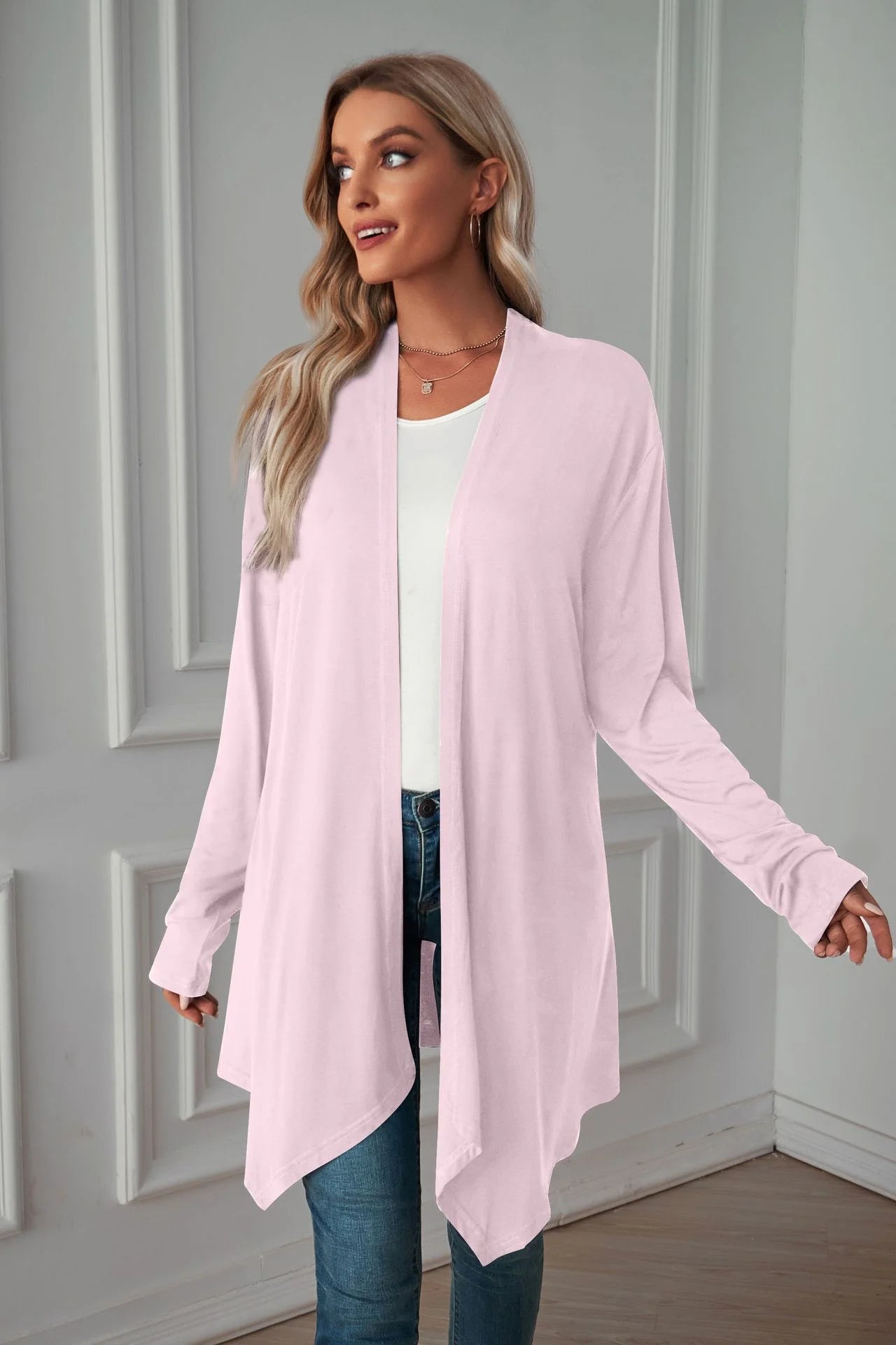 Long Cardigan Style Blouse