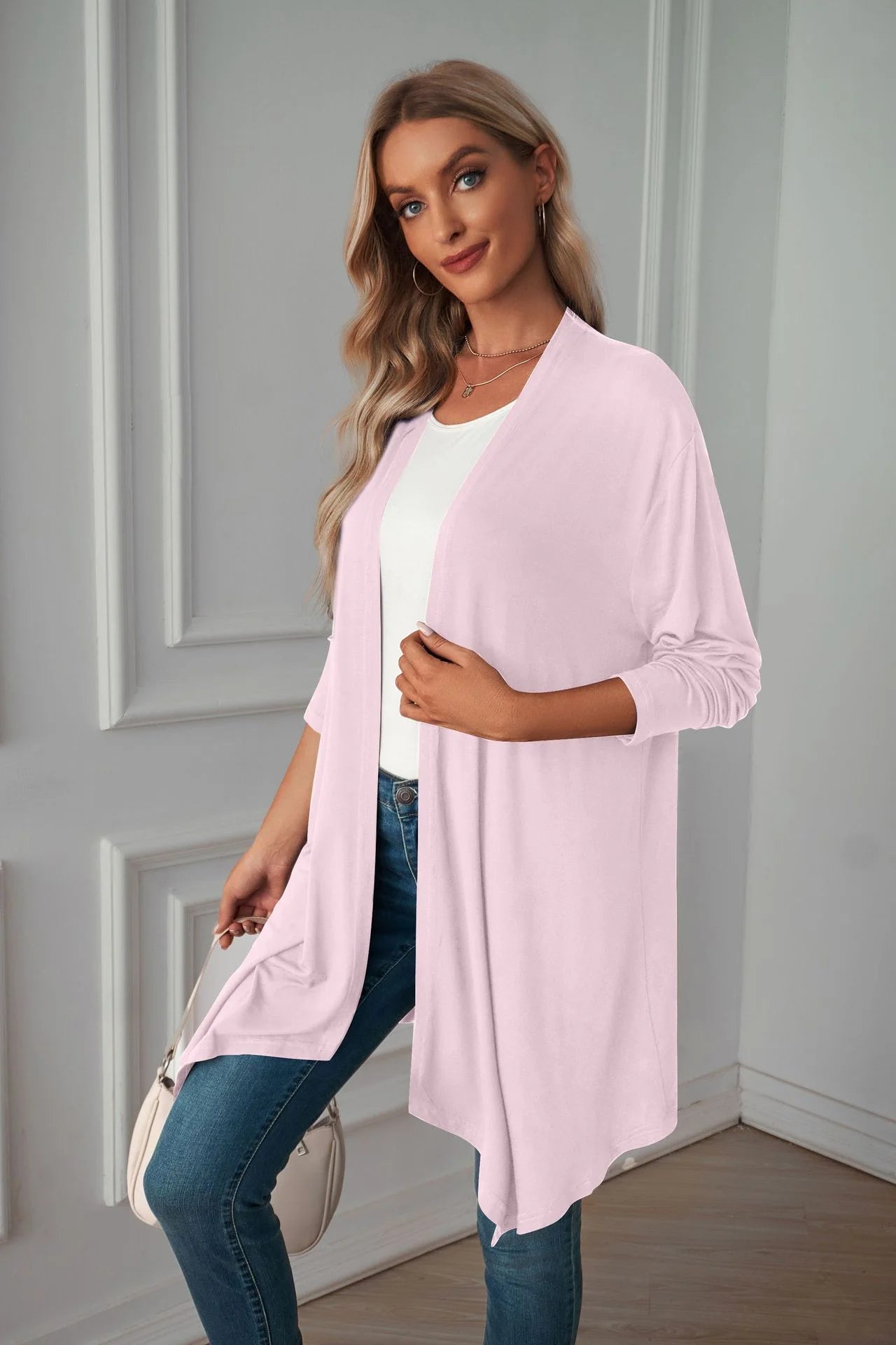 Long Cardigan Style Blouse