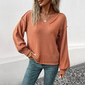 Long Sleeved Solid Color Sweaters